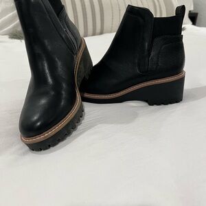 New DV by Dolce Vita Black Chelsea Ankle Boots